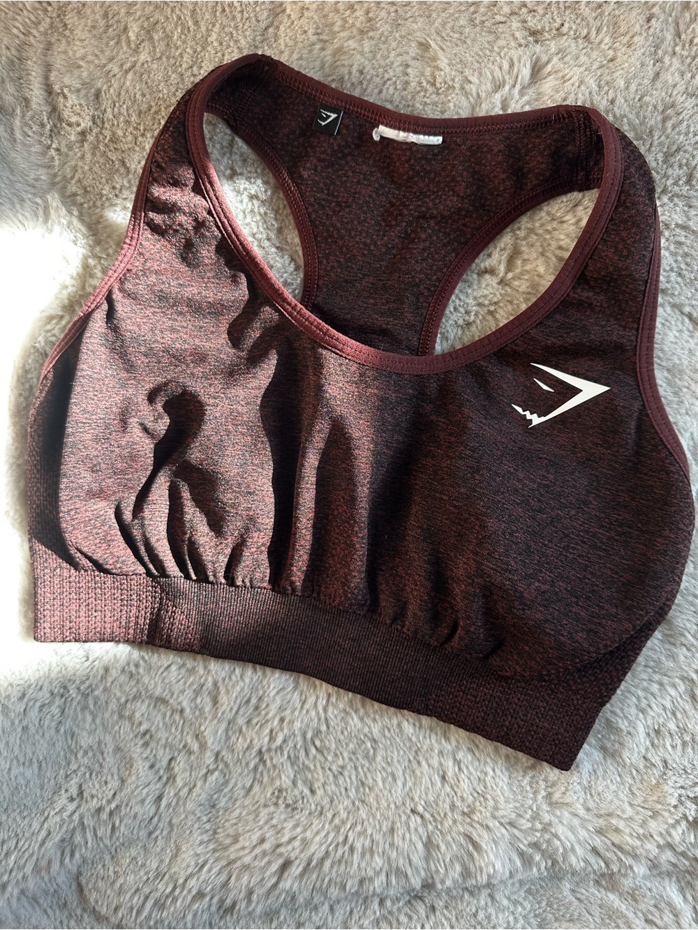 Gymshark burgundy Seamless Racerback Sports Bra